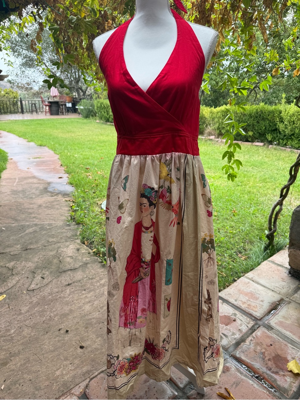 Frida Kahlo Inspired Maxi Dress - Picture 1 of 8